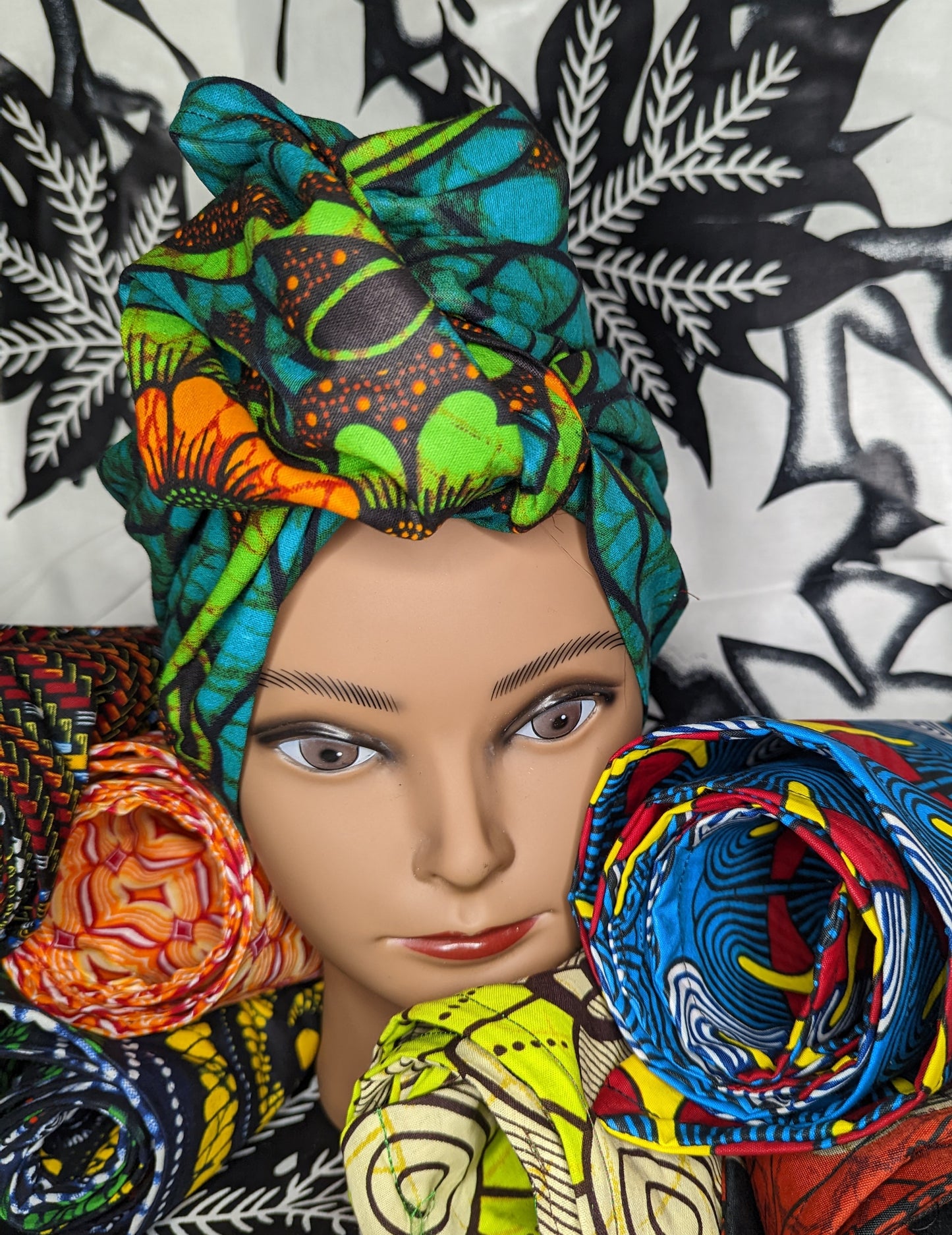 Vibrant Flexible Ankara Wire Headwrap