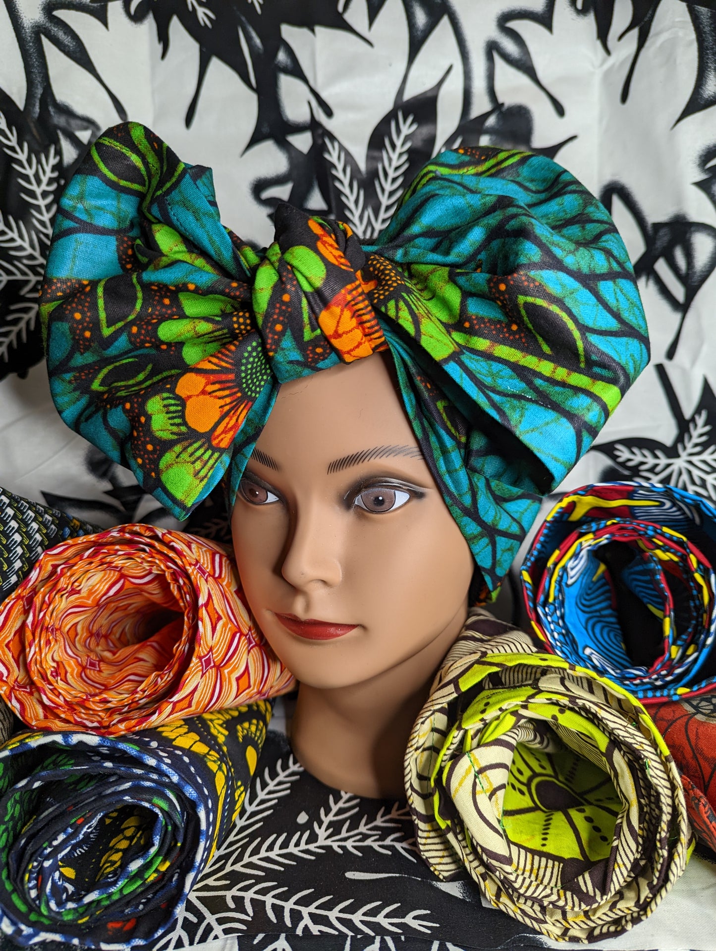 Vibrant Flexible Ankara Wire Headwrap