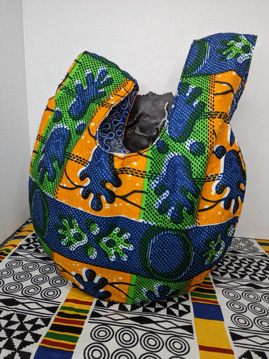 Reversable Print Knot Money Bag