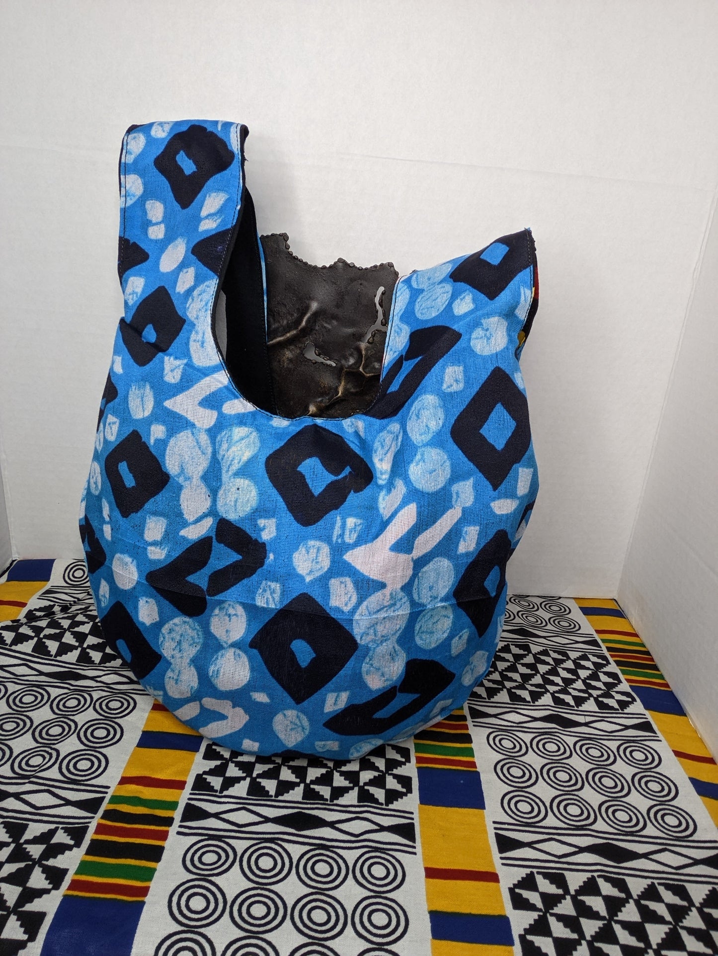 SOLD Reversable Print Knot Money Bag